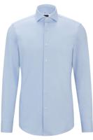 BOSS Slim Fit Overhemd lichtblauw, Effen - thumbnail