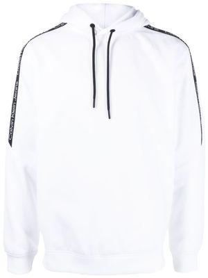 Calvin Klein hoodie à bande logo - Blanc