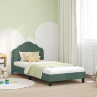 Bedframe voor kinderen met hoofdbord Zeegroen 90 x 190 cm