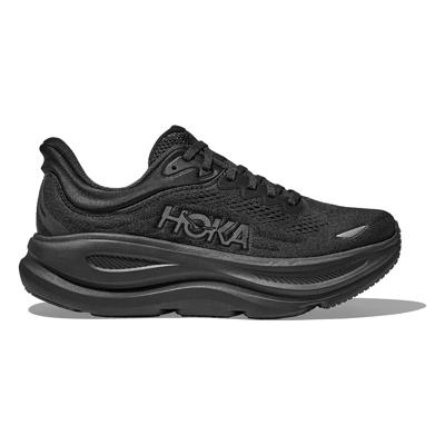 Hoka Bondi 9 WIDE hardloopschoenen Black/Black dames