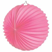Party Lampion - roze - D22 cm - papier - feestartikelen - versiering