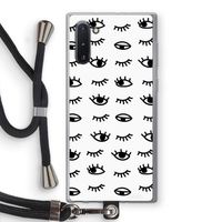 Eye pattern #2: Samsung Galaxy Note 10 Transparant Hoesje met koord