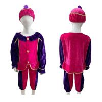 Sinterklaas Verkleedset pietenpak paars-roze 3-5 jaar