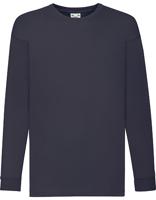 Fruit Of The Loom F240K Kids´ Valueweight Long Sleeve T - Deep Navy - 164