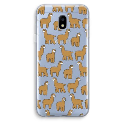 Alpacas: Samsung Galaxy J3 (2017) Transparant Hoesje