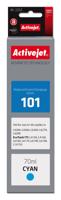 Activejet inkt AAE-101C inktfles voor Epson printer, vervanging Epson 101; Supreme; 70 ml; cyaan