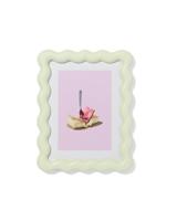 HEMA Fotolijst 15x20cm hout golf (lichtgroen)