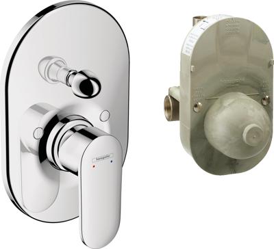 Hansgrohe Vernis Blend badthermostaat complete set inbouw, chroom