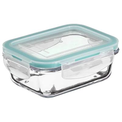 5Five Vershoudbakje met deksel - glas - luchtdicht - met clips - 23 x 17 x 9 cm - 1730 ml