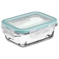 5Five Vershoudbakje met deksel - glas - luchtdicht - met clips - 23 x 17 x 9 cm - 1730 ml