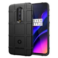 Schokbestendige ruige Shield volledige beschermende siliconen case voor Oneplus 7 (zwart)