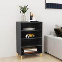 Dressoir 57x35x90 cm spaanplaat hoogglans grijs