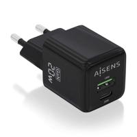 Oplader Aisens ASCH-20W2P011-BK 20 W Zwart (1 Stuks)