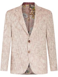 ETRO blazer à design chiné - Rouge