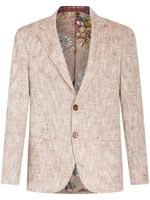 ETRO blazer à design chiné - Rouge