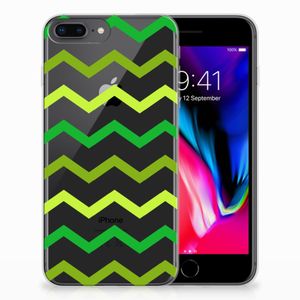 Apple iPhone 7 Plus | 8 Plus TPU bumper Zigzag Groen