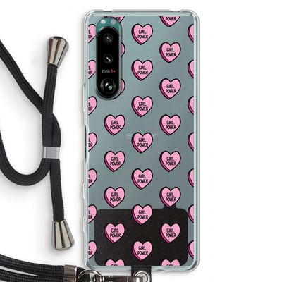 GIRL POWER: Sony Xperia 5 III Transparant Hoesje met koord