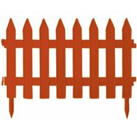 Tuinhekjes/borderranden - 6x stuks - kunststof - 350 cm - terra - tuinafscheiding - 60 x 40 cm Tuinhekjes/borderranden - 6x stuks - kunststof - 350 cm - terra - tuinafscheiding - 60 x 40 cm