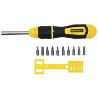 Stanley Multibit schroevendraaier met ratel en 10 bits