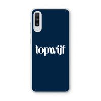 Topwijf Navy: Samsung Galaxy A70 Transparant Hoesje