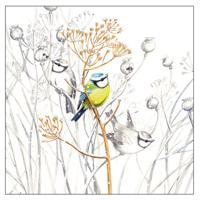 Ambiente Servetten Vogels - 20x stuks - 3 laags - 33 x 33 cm - winter thema