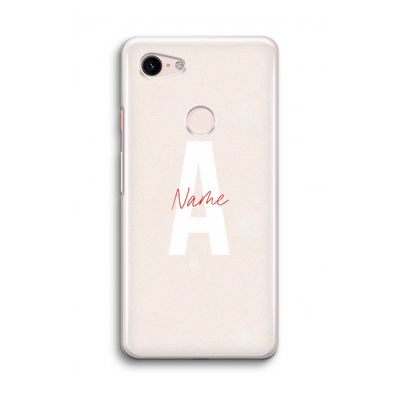 Strawberry Milkshake: Google Pixel 3 Transparant Hoesje