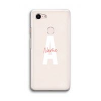 Strawberry Milkshake: Google Pixel 3 Transparant Hoesje