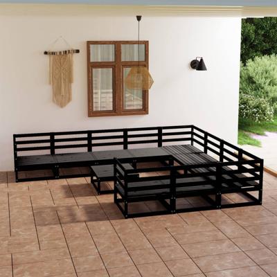 11-delige Loungeset massief grenenhout