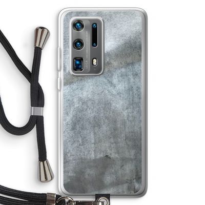 Grey Stone: Huawei P40 Pro Plus Transparant Hoesje met koord