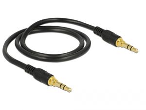 DeLOCK 85545 0.5m 3.5mm 3.5mm Zwart audio kabel