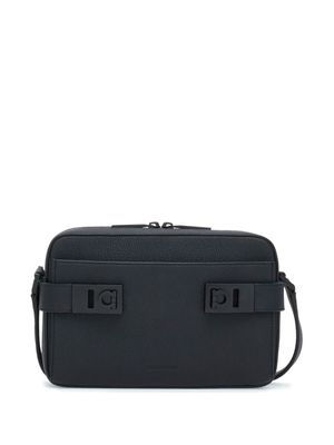 Ferragamo sac porté épaule à boucle Gancini - Noir