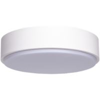 LED Plafondlamp - Aigi Santi - Opbouw Rond 12W - Natuurlijk Wit 4000K - Mat Wit Aluminium