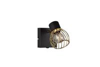 Trio Design wandlamp Ardon zwart met goud R81381080