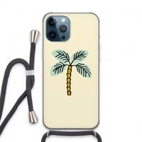 Palmboom: iPhone 13 Pro Max Transparant Hoesje met koord
