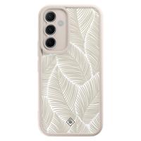 Samsung Galaxy A55 beige case - Palmy leaves beige Samsung Galaxy A55 beige case - Palmy leaves beige