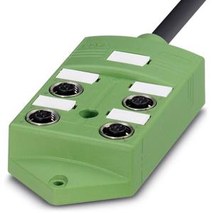 Phoenix Contact SACB-4/ 8- 5,0PUR SCO 1516988 Passieve sensor/actorbox M12-verdeler met metalen schroefdraad 1 stuk(s)