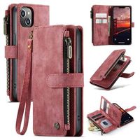 iPhone 14 Caseme C30 Multifunctioneel Portemonnee Hoesje - Rood