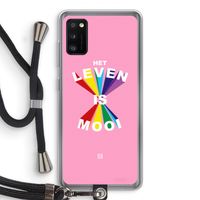 Het Leven Is Mooi: Samsung Galaxy A41 Transparant Hoesje met koord
