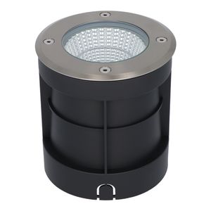 Donnie LED Grondspot RVS - Rond - 3000K Warm wit - 6 Watt - IP67 waterdicht voor buiten - 3 jaar garantie Grondspot buiten 230V