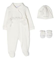 La Perla Kids trousseau de naissance à logo brodé - Blanc