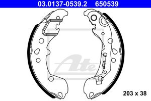 Remschoenset ATE, u.a. fÃ¼r Seat, VW, Skoda