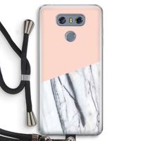 A touch of peach: LG G6 Transparant Hoesje met koord
