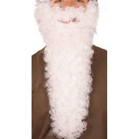 Lange Kerstman baard wit   -