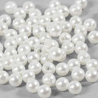 Creativ Company Waskralen, d 6 mm, gatgrootte 1,9 mm, parelmoer, 65 stuk/ 1 doos