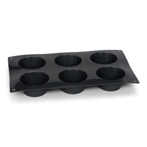 Patisse Muffinvorm 6 Vaks 29x17 cm Zwart/Siliconen