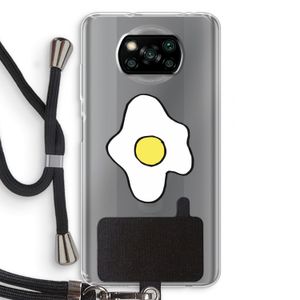 Spiegelei: Xiaomi Poco X3 NFC Transparant Hoesje met koord