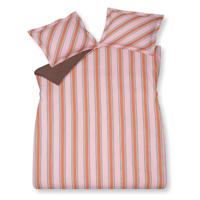 Vandyck Preppy Stripe pink dekbedovertrek - thumbnail