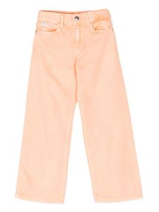 Calvin Klein Kids pantalon à coupe droite - Orange