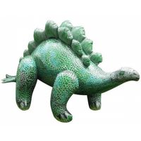 XXL opblaas Stegosaurus groen 117 cm - Opblaasfiguren - thumbnail