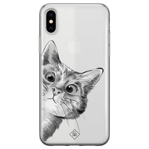iPhone X/XS transparant hoesje - Peekaboo
